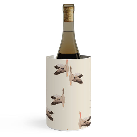Iveta Abolina Geese Vertical Cream Wine Chiller