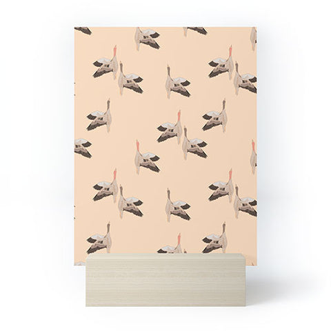Iveta Abolina Geese Vertical Peach Mini Art Print