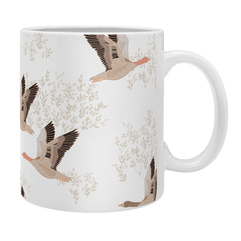 Iveta Abolina Geese White Coffee Mug