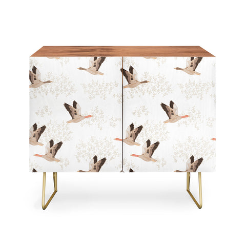 Iveta Abolina Geese White Credenza