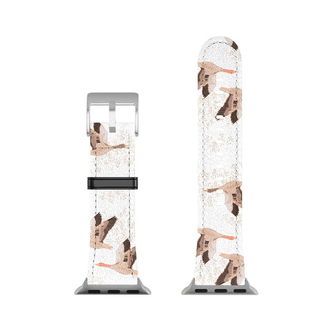 Iveta Abolina Geese White Apple Watch Band