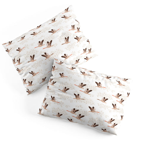 Iveta Abolina Geese White Pillow Shams