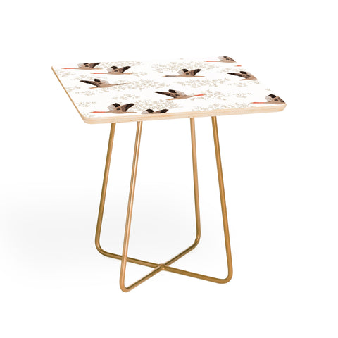 Iveta Abolina Geese White Side Table