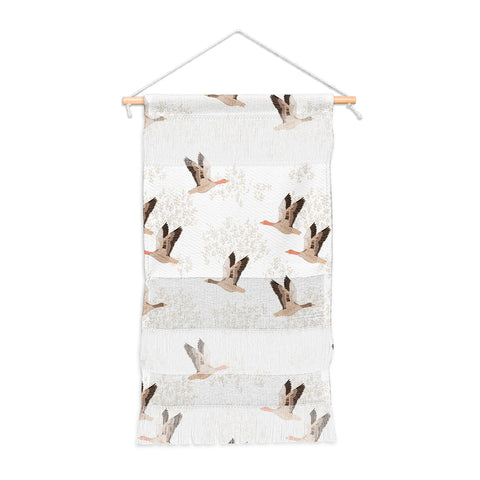 Iveta Abolina Geese White Wall Hanging Portrait