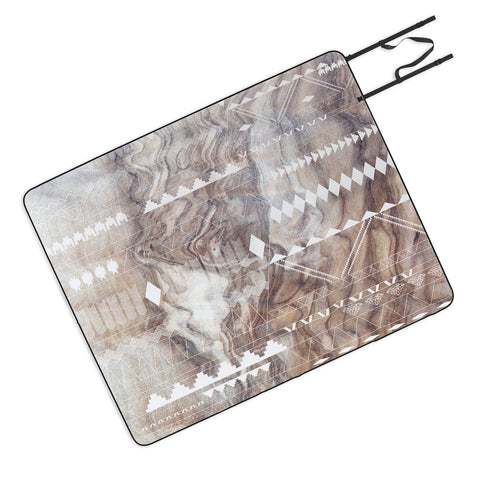 Iveta Abolina Geo Steps Picnic Blanket