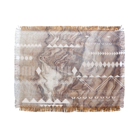 Iveta Abolina Geo Steps Throw Blanket