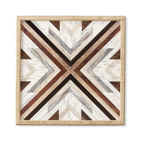 Iveta Abolina Geo Wood 1 Framed Wall Art