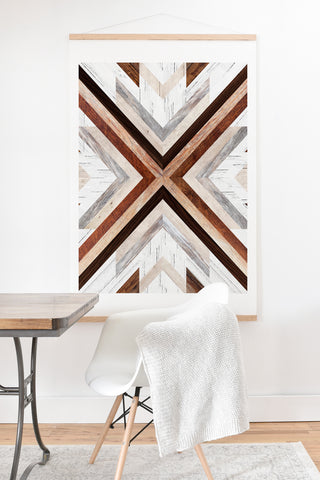 Iveta Abolina Geo Wood 1 Art Print And Hanger