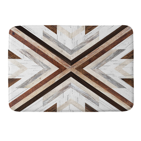 Iveta Abolina Geo Wood 1 Memory Foam Bath Mat