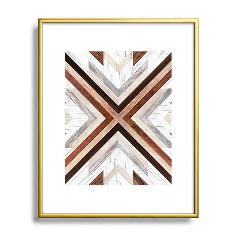 Iveta Abolina Geo Wood 1 Metal Framed Art Print