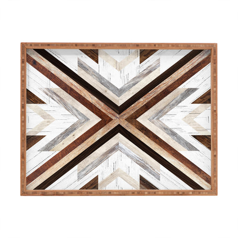 Iveta Abolina Geo Wood 1 Rectangular Tray