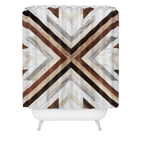 Iveta Abolina Geo Wood 1 Shower Curtain