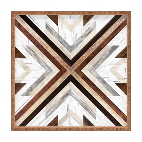 Iveta Abolina Geo Wood 1 Square Tray
