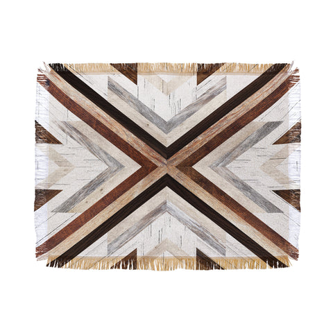 Iveta Abolina Geo Wood 1 Throw Blanket