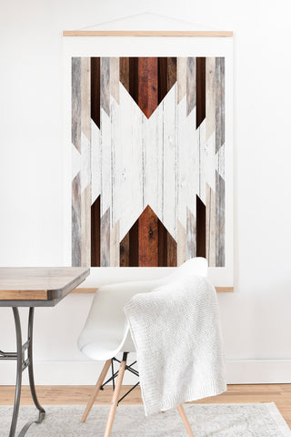 Iveta Abolina Geo Wood 2 Art Print And Hanger