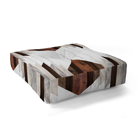 Iveta Abolina Geo Wood 2 Floor Pillow Square
