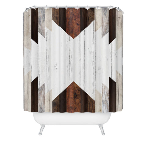 Iveta Abolina Geo Wood 2 Shower Curtain