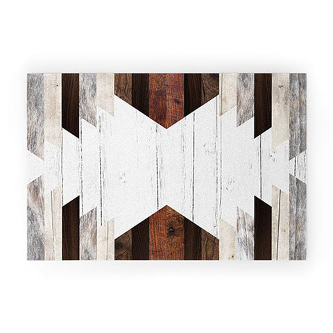 Iveta Abolina Geo Wood 2 Welcome Mat