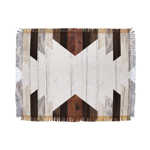 Iveta Abolina Geo Wood 2 Throw Blanket
