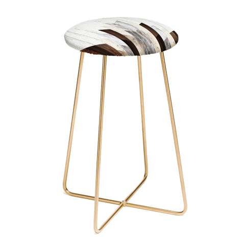 Iveta Abolina Geo Wood 3 Counter Stool