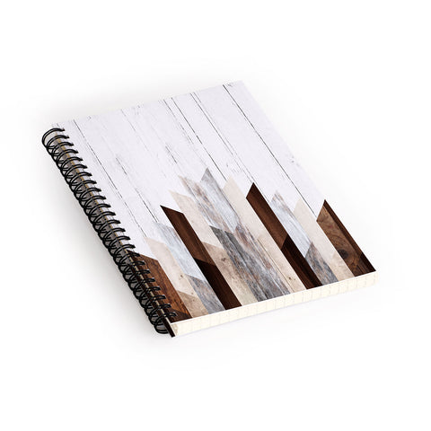 Iveta Abolina Geo Wood 3 Spiral Notebook