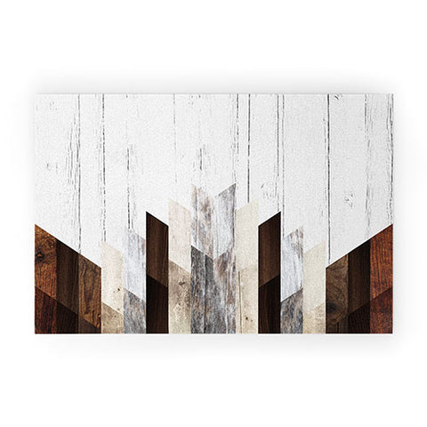 Iveta Abolina Geo Wood 3 Welcome Mat