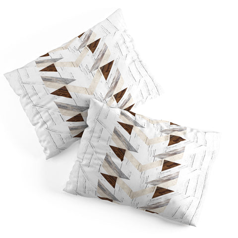 Iveta Abolina Geo Wood 4 Pillow Shams