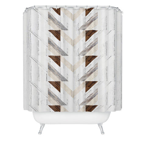 Iveta Abolina Geo Wood 4 Shower Curtain