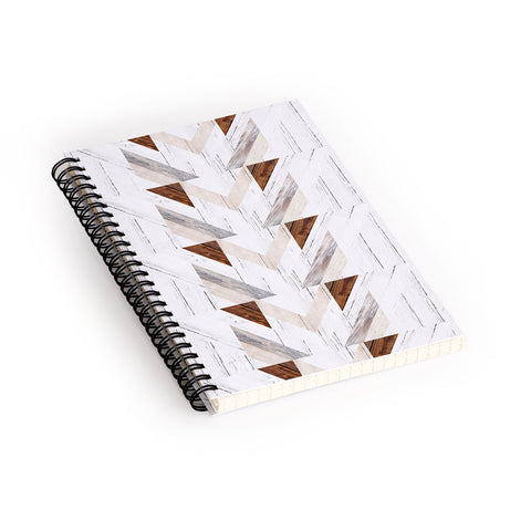 Iveta Abolina Geo Wood 4 Spiral Notebook