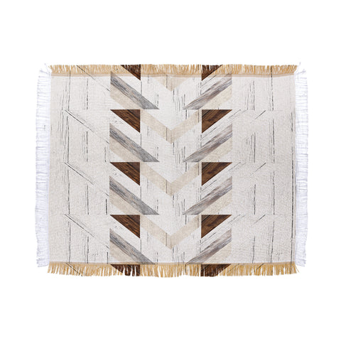 Iveta Abolina Geo Wood 4 Throw Blanket