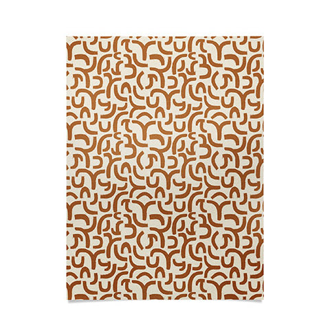 Iveta Abolina Geometric Lines Vintage Cream Poster