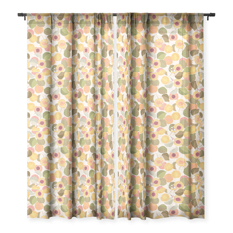 Iveta Abolina Georgia Peach I Sheer Window Curtain