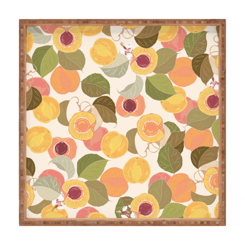 Iveta Abolina Georgia Peach I Square Tray