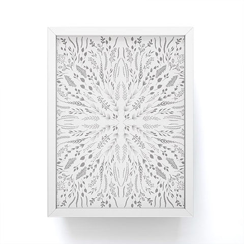 Iveta Abolina Gray Maze Framed Mini Art Print