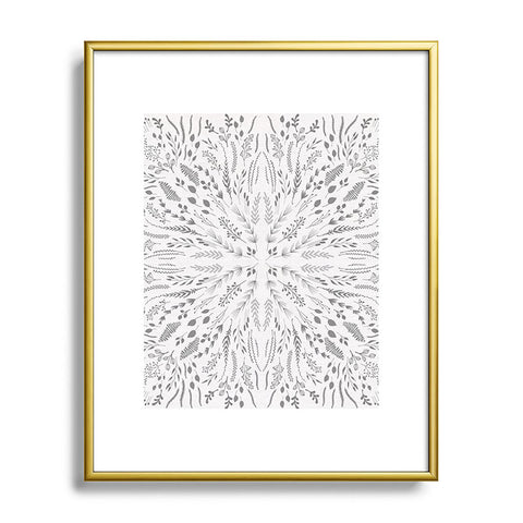 Iveta Abolina Gray Maze Metal Framed Art Print