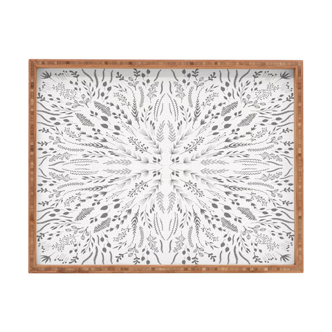 Iveta Abolina Gray Maze Rectangular Tray