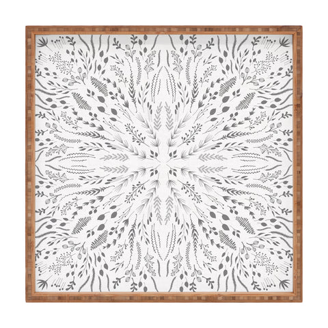 Iveta Abolina Gray Maze Square Tray