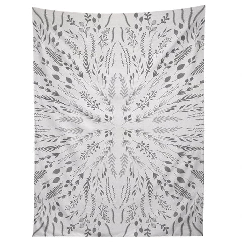 Iveta Abolina Gray Maze Tapestry