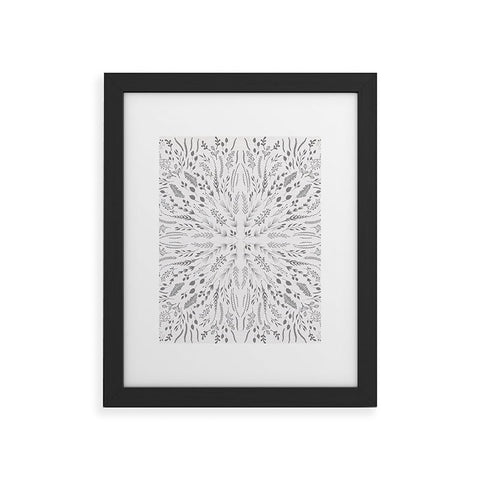 Iveta Abolina Gray Maze Framed Art Print