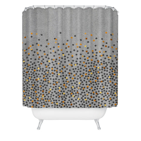 Iveta Abolina Gray Splash Shower Curtain