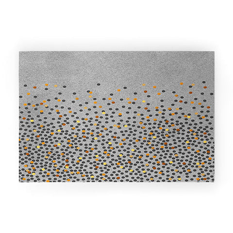 Iveta Abolina Gray Splash Welcome Mat