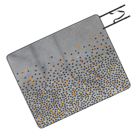 Iveta Abolina Gray Splash Picnic Blanket