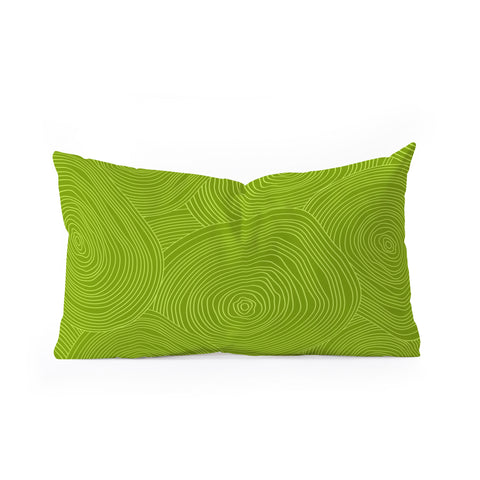 Iveta Abolina Green Terrace II Oblong Throw Pillow