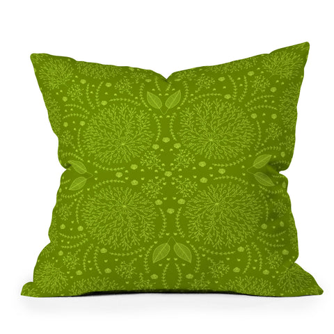Iveta Abolina Green Terrace Throw Pillow
