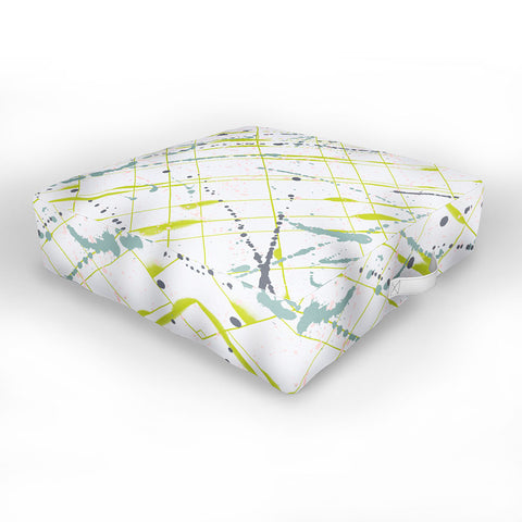 Iveta Abolina Green Thursday Outdoor Floor Cushion