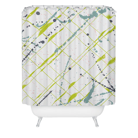 Iveta Abolina Green Thursday Shower Curtain