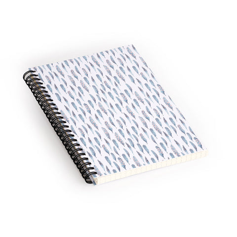 Iveta Abolina Grey Dove Spiral Notebook