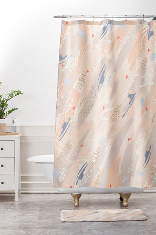 Iveta Abolina Happy Friday Shower Curtain And Mat