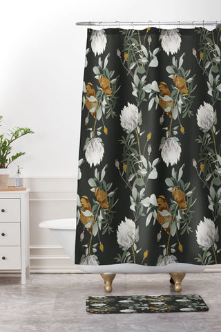 Iveta Abolina Helaine Night Shower Curtain And Mat