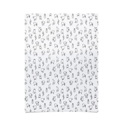 Iveta Abolina Hello Furry Poster